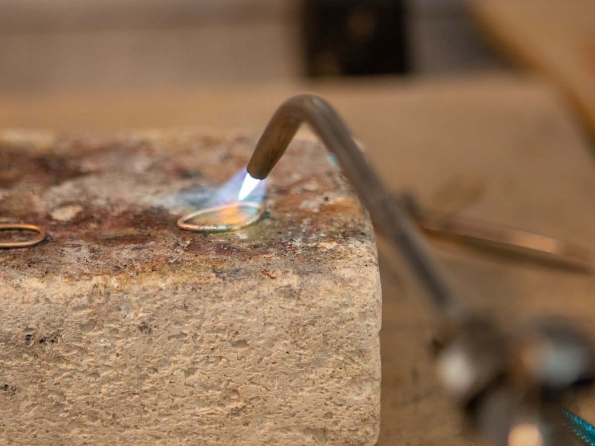 Jeweller at the workbench